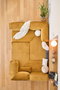 Atelier Del Sofa Kanyon - Sofá-Cama Esquinero Mostaza